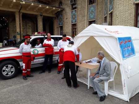 امداد رسانی در تعطیلات گذشته 