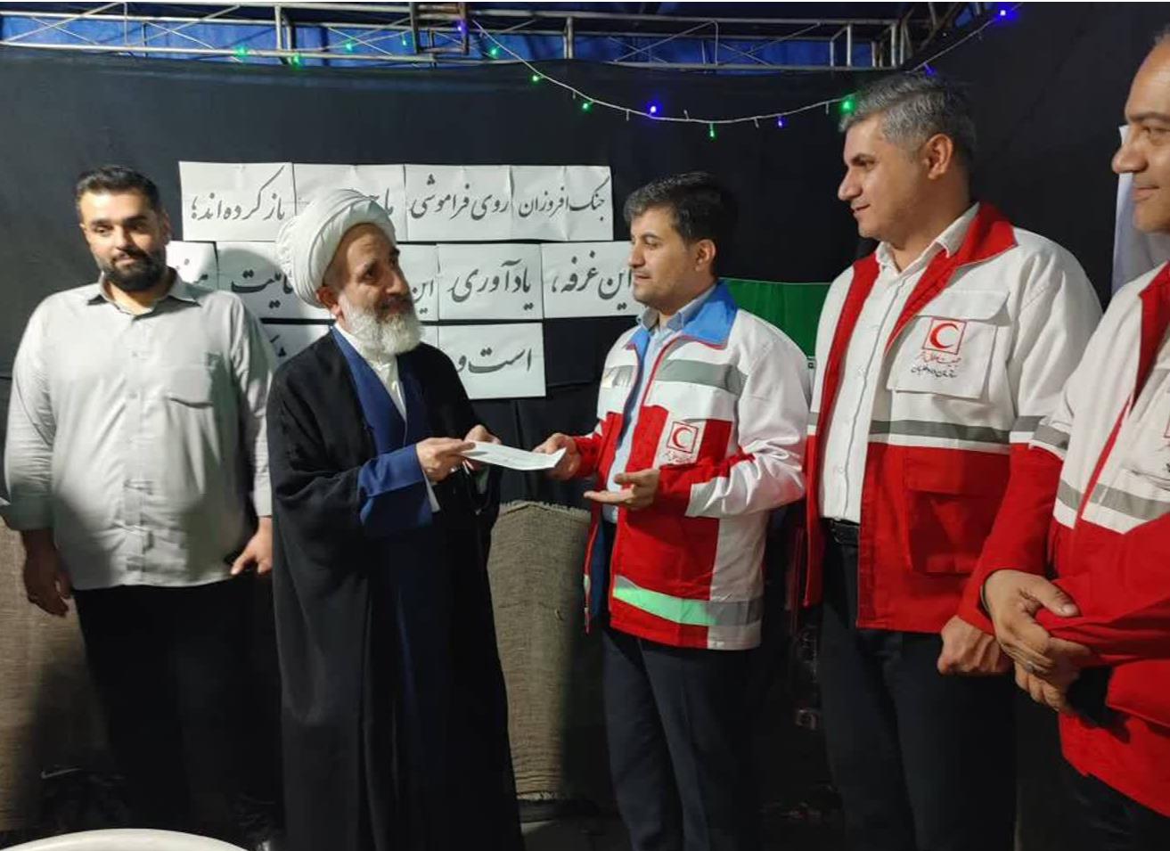 اهدای ۲۴۰ میلیون تومان توسط خیریه «احسان‌گستران علوی» به هلال‌احمر گیلان